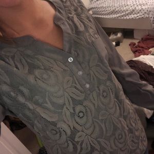 Super cute sheer/lace top